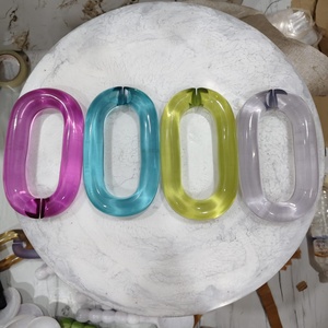 Colorful Resin Chain Links Art Sculpture Fashion Home Decoration Wall Hanging Ornament Handmade <b>Casting</b> Artistic Blue Gradient - Product Image 1