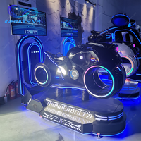 Nuevo diseño negro motocicleta Vr Simulador de coche de carreras montar simulador de realidad Virtual juego de conducción Vr Equipo de Motocicleta
