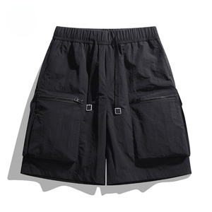 Shorts Cargo Décontractés pour Hommes, Taille Élastique, Couleur Unie, Idéaux pour l'Été – Vente en Gros - Product Image 6