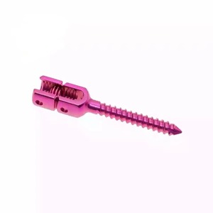 Vis monoaxiale vétérinaire en acier inoxydable pour chirurgie lombaire, certifiée CE Classe I, Salaar Industry - Product Image 4