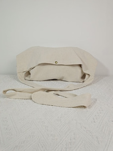 Sac bandoulière en toile de coton personnalisé, grand sac fourre-tout à bandoulière, sac de shopping réutilisable avec poche intérieure, idéal pour la plage, avec logo - Product Image 2