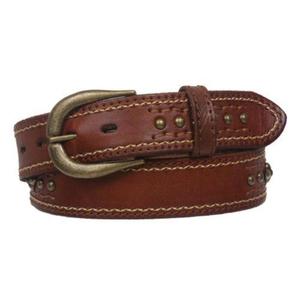 Cinturones de Cuero Genuino Estilo Country Vintage con Hebilla Metálica Acabado Plateado Diseños Ecológicos y Duraderos Cinturones para Hombre Mayorista - Product Image 5
