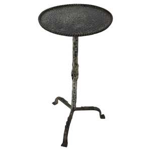 Mesa auxiliar artística de metal con base de diseño escultural para decoración interior de alta gama y un elemento decorativo único. - Product Image 5