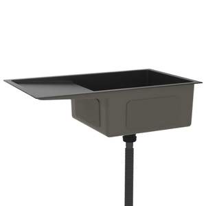 อ่างล้างจานครัวสแตนเลสสีดำทำมือ - Product Image 3