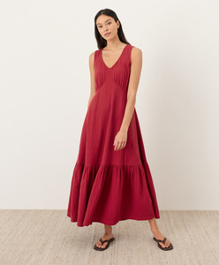 Vestido Largo Informal de Verano, Estilo Veraniego, de Alta Calidad, en Algodón, para Mujer, Elegante, con Diseños Personalizados - Product Image 1