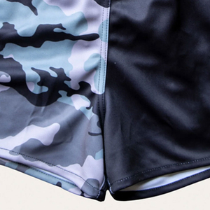 Shorts de rugby classiques pour hommes, 100 % polyester, logo personnalisé, impression numérique, élastique, séchage rapide, respirant, prix abordable - Product Image 2