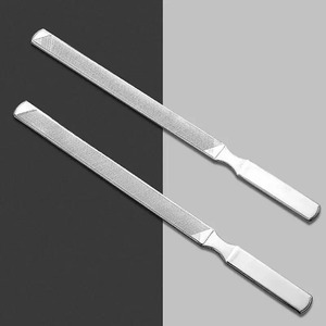 Lime à ongles double face en verre cristal, grain 100, outil de manucure professionnel, motif droit, soin des ongles - Product Image 1