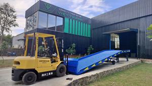 Meilleur KONJO RE 10 tonnes rampe de quai de chargement portable réglable anti-dérapant sol en maille moteur de pompe hydraulique électrique garantie de 1.5 ans - Product Image 5