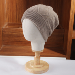 Gorro Unisex de Acrílico, Color Sólido, Patrón Argyle, Invierno, Casual, Talla Adulto 56-58CM, Tejido por Computadora - Product Image 4