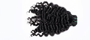 Extensions de cheveux bouclés à clipser, mèches ombrées brunes, cheveux humains noirs naturels - Product Image 6