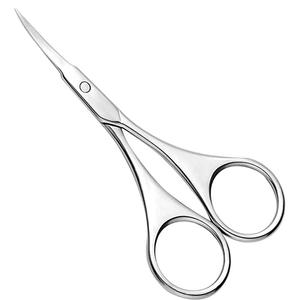 Ciseaux à cuticules en acier inoxydable, lame droite et tranchante, manche rond, outil de beauté durable pour adultes - Product Image 1