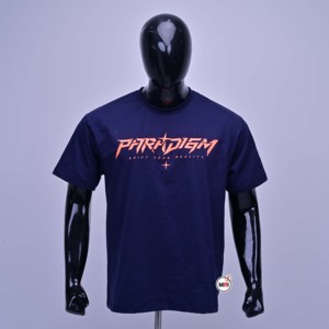 เสื้อยืดคอตตอนหนา 280 GSM พิมพ์ลายกราฟิกสะท้อนแสงกลางคืน คอกลม สไตล์ลำลอง สตรีทแวร์ ออกแบบโลโก้ได้ตามต้องการ - Product Image 1