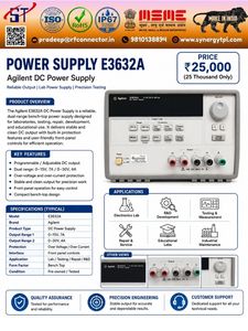แหล่งจ่ายไฟฟ้ากระแสตรง Agilent E3632A แบบตั้งโต๊ะสำหรับห้องปฏิบัติการ ปรับค่าได้สองช่วง ความแม่นยำสูงสำหรับการทดสอบ - Product Image 1