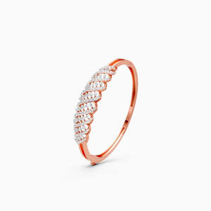 Ethical Lab Grown Diamond Boundless Curve <b>Bracelet</b> Featuring 1.70 Ct In 9K Yellow White And Rose Gold - Product Image 1