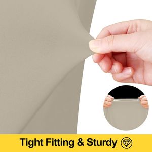 Smiry 6FT Rectangle Waterproof Washable Tablecloth <b>Elastic</b> Spandex Stretch Fitted Cover <b>Skirt</b> for Tables - Product Image 3