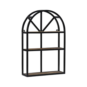 Étagère murale en métal et bois pour la maison, l'hôtel, le salon, utilisation décorative, vente en gros à prix avantageux, étagère flottante - Product Image 3