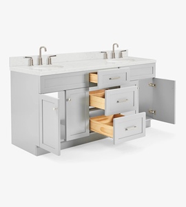 Gabinete de Baño OEM Felix de 72 Pulgadas con Doble Lavabo, Solo Gabinete, 4 Opciones de Acabado, Directo de Fábrica en Vietnam - Product Image 4