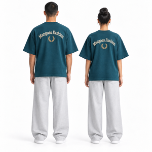 Camisetas Lisas al por Mayor, Camisetas con Logotipo OEM, Camisetas de Algodón Americano de Cuello Redondo para Hombre, Camisetas de Alta Calidad 100% con Impresión Personalizada - Product Image 4