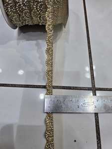Strass en cristal de diamant, perles dorées effet miroir, garniture en maille argentée ethnique, écologiques, à 9 facettes, à coller à chaud ou à coudre, à dos plat - Product Image 2