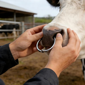 Anillo Nasal para Caballos de Alta Calidad, Ajustable, de Latón y Cobre, para Uso Veterinario, Personalizable, Venta al Por Mayor - Product Image 2