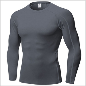 Nueva Camiseta de Compresión de Manga Larga Unisex Personalizada para Adultos, Transpirable, Anti-UV, de Secado Rápido, Poliéster/Nailon, con Logotipo Frontal, para MMA - Product Image 3