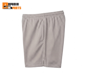 Mens Mesh Shorts With Pockets Custom Logo Light Grey Color Running Sports Shorts Gym Blank Basketball Custom Mesh Men's Shorts - Product Image 4