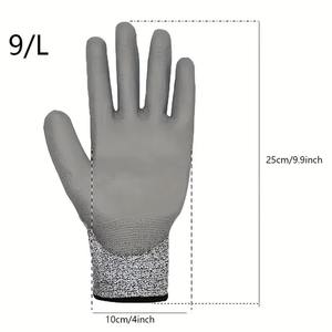 ถุงมือป้องกันการบาด ทนทานต่อการตัดเย็บ ตะเข็บแข็งแรง กระชับตามหลักสรีรศาสตร์ สวมใส่สบายตลอดวัน ระบายอากาศได้ดี ผลิตจากผ้าโพลีเอสเตอร์ - Product Image 2