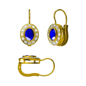 Bijoux en argent 925, boucles d'oreilles pendantes en diamant moissanite, zircon unisexe, cadeaux de mariage vintage, fêtes - Product Image 1