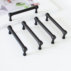 Cost-Effective Price Modern Matte <b>Black</b> Zinc Alloy T-Bar Cabinet Handle Minimalist Furniture Pull for Kitchen Bathroom Bedroom - Product Image 1