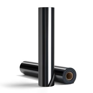 Rotolo di Vinile Termotrasferibile Nero Lucido 12 pollici x 25 piedi, Facile da Tagliare e Sverniciare, Forte Adesione, Compatibile per Abbigliamento e Accessori - Product Image 1