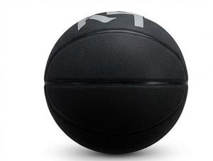 Ballon de basket-ball noir KLTW INT'L taille 7 avec logo K1, revêtement en cuir, durable, pour entraînement en salle - Product Image 5