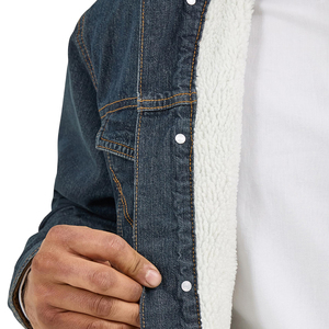 Men's Raw Jean Jacket Premium Denim Fabric Classic Casual Outerwear Wholesale Manufacturer Supplier <b>Coat</b> Streetwear Denim Jacket - Product Image 5