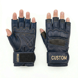 OEM Custom Fitness Gym Leather Gloves Men Women <b>Weight</b> Lifting Training Workout Gloves Wholesale - Product Image 6