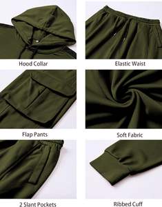 Sweat-shirt à capuche pour homme, conçu pour la gym, le fitness, le jogging et les tenues décontractées, en tissu extensible doux, vêtements de sport pour homme. - Product Image 4