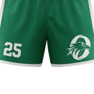 Ensemble d'uniformes de lacrosse unisexe vert et blanc en polyester, coupe athlétique, maillot et short légers pour sports d'équipe - Product Image 6