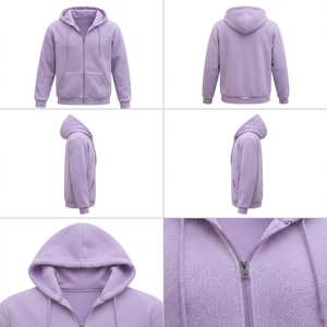 Sudadera con Capucha y Cremallera Completa Directo de Fábrica, Fabricante de Ropa Personalizada - Product Image 3