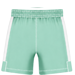 Conjunto de Uniforme de Rugby Verde Menta y Blanco de Manga Corta, Jersey de Rugby a Rayas con Cuello Redondo, Pantalones Cortos con Cordón, Ropa Deportiva para Entrenamiento - Product Image 6