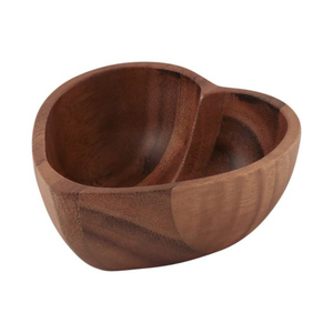 Eco-Friendly Acacia <b>Wood</b> Salad Bowl Modern <b>Triangle</b> Design Three-Sided Handcrafted Natural <b>Wood</b> Serving Bowl for Kitchen Decor - Product Image 5