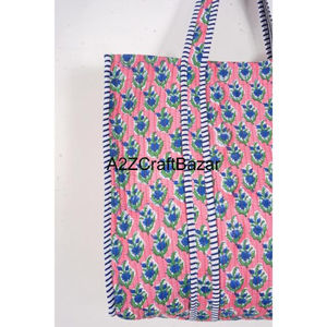 กระเป๋าหิ้วชายหาดลายทางผ้าฝ้ายแท้ 100% ขนาดใหญ่สำหรับผู้หญิง พร้อมหูหิ้วยาว-ใช้ได้ทุกวันสำหรับการช้อปปิ้งและงานแสดงสินค้า - Product Image 3