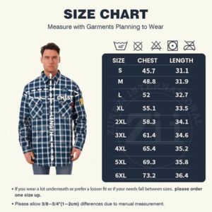 Camisa de Soldador de Franela Azul, Resistente al Fuego, 100% Algodón, Ligera, Manga Larga, Nivel FR, NFPA2112/CAT2 2024 - Product Image 6