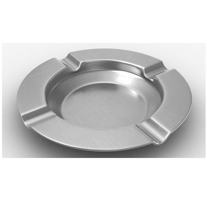 Ensemble de 2 cendriers ronds en métal, finition argent et or, accessoires pour fumeurs, cendrier à cigares, prix de gros - Product Image 2
