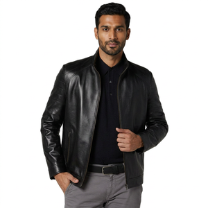 High Demanded Factory Made <b>Men</b> Fashionable <b>Leather</b> <b>Jackets</b> Top Quality <b>Men</b> <b>Leather</b> <b>jacket</b> for <b>men</b> - Product Image 5