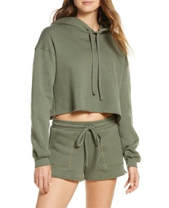 Sweat à capuche pour femme Geo Brothers Co en molleton de coton et élasthanne avec motif imprimé en relief, écologique, respirant, doublé, style décontracté - Product Image 1