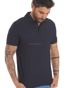 Men's 100% Cotton for T-<b>Shirt</b> Casual Formal <b>Button</b>-Down Collar Solid Pattern Embroidered Breathable Knitted Fabric <b>Half</b> Sleeve - Product Image 3