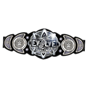Cinturón de Campeonato WWE Evolve Personalizable de Alta Calidad en Negro y Plata, Cinturón Deportivo Personalizado, Edición de Coleccionista - Product Image 6