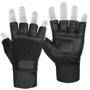 Professional Weightlifting Gloves with Adjustable Wrist Wraps Shock Absorbing Palm for Strength Training and Heavy Lifting - Product Image 1