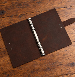 Personalized <b>A5</b> A6 A7 Leather Binder <b>Notebook</b>, Refillable Journal - Product Image 5
