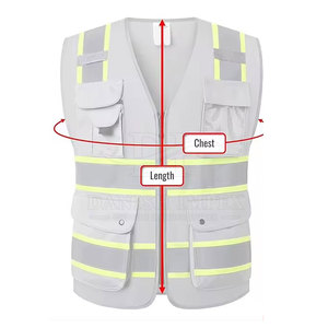 Chaleco de Seguridad de Diseño Único Fabricado en Pakistán, Chaleco de Seguridad de Poliéster para Uso en Exteriores con Logotipo Personalizado - Product Image 2