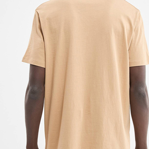 Men's High Quality Quick Dry Solid <b>V</b> Neck T-Shirt 100% Cotton Worsted Custom Logo Custom Color Loose <b>Fit</b> Breathable Eco-Friendly - Product Image 6