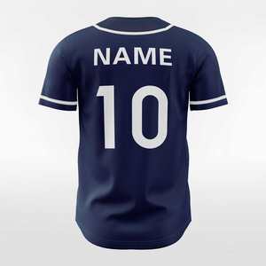 Maillot de baseball respirant pour homme, sublimation intégrale, séchage rapide, personnalisable avec logo et numéro d'équipe, idéal pour l'entraînement sportif - Product Image 3